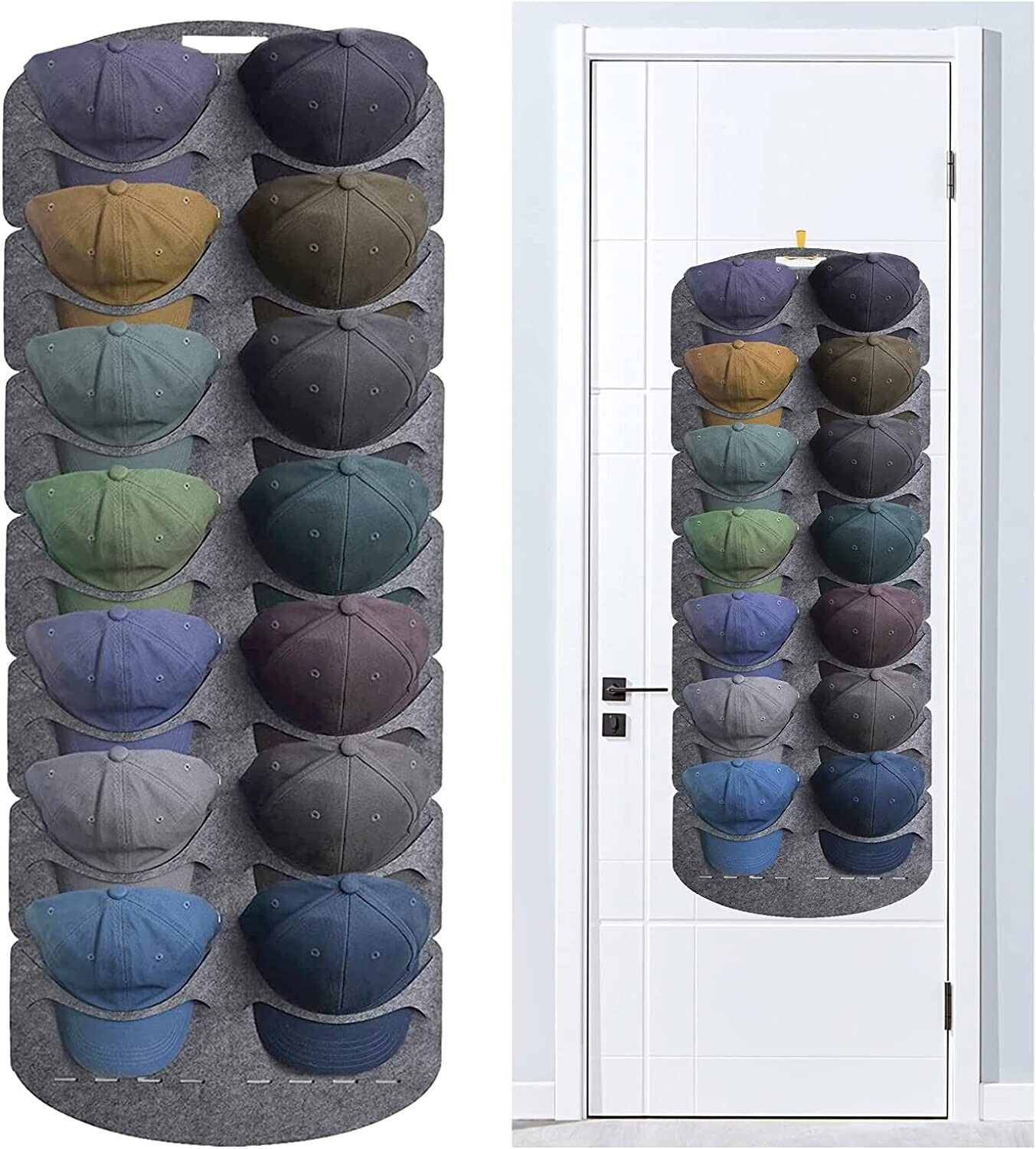 Hat Rack Organizer Baseball Holder Storage Cap Hanger Door Wall Coat Caps Stands