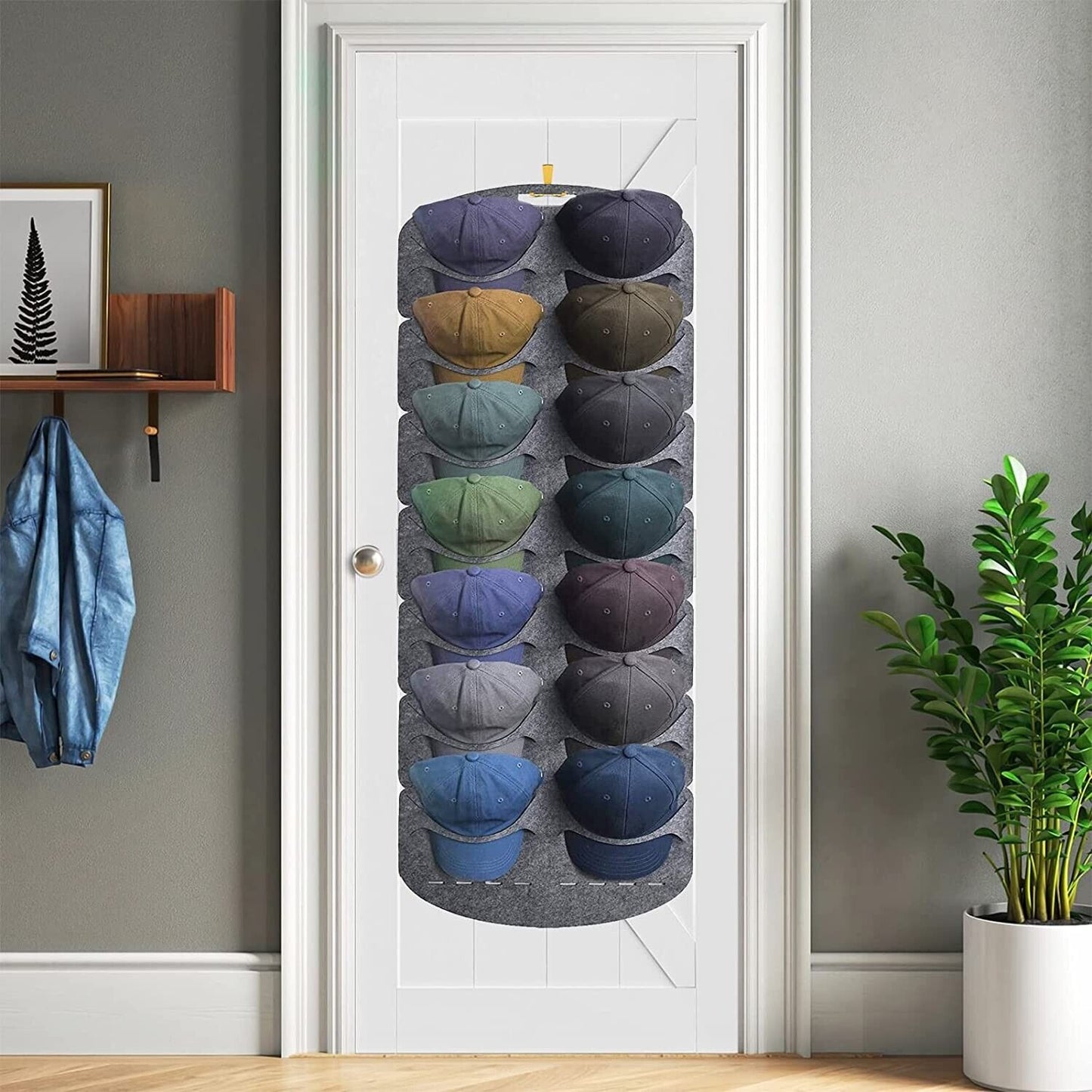 Hat Rack Organizer Baseball Holder Storage Cap Hanger Door Wall Coat Caps Stands