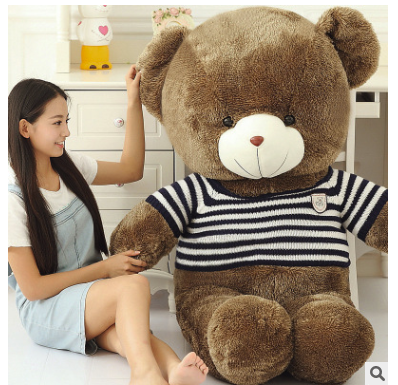 60CM to 200CM cheap giant unstuffed empty teddy bear bearskin coat soft big skin shell Semi-finished plush toys soft kid doll