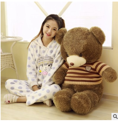 60CM to 200CM cheap giant unstuffed empty teddy bear bearskin coat soft big skin shell Semi-finished plush toys soft kid doll