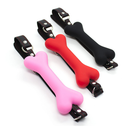 Dog Bone Mouth Plug Couples Silicone Toys