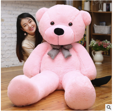 60CM to 200CM cheap giant unstuffed empty teddy bear bearskin coat soft big skin shell Semi-finished plush toys soft kid doll