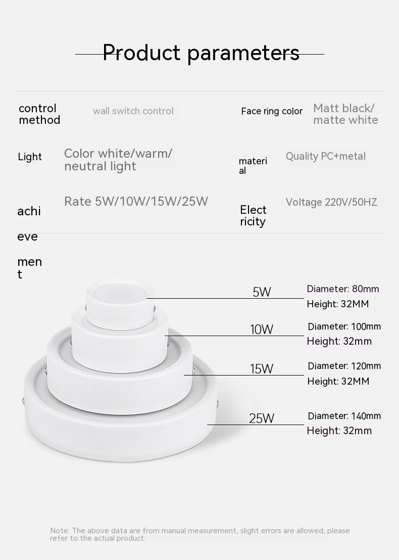 Punch Free Round Hole Lamp Hole Lamp