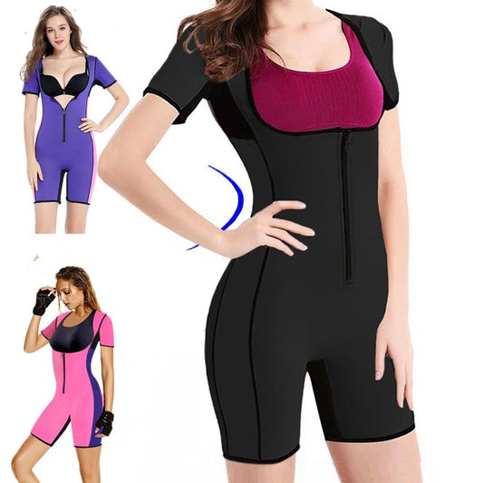 Women's Sauna Waist Trainer Slimming Suit Sweat Body Shaping Tights