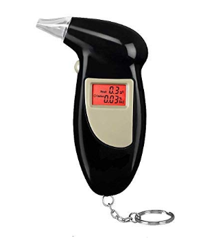 Digital Alcohol Exhaust Test Instrument Drunken Analyzer Detect Key Chain Exhale Detector LCD Display