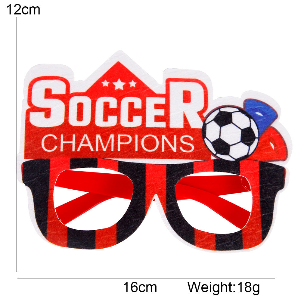 Qatar World Cup Glasses Decorative Photo Props