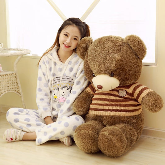 60CM to 200CM cheap giant unstuffed empty teddy bear bearskin coat soft big skin shell Semi-finished plush toys soft kid doll