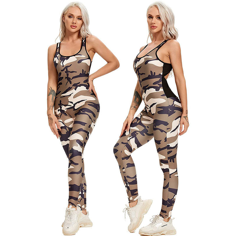 Jacquard Yoga Pants Women's Ink Tie-dyed One-piece Polyester Trousers