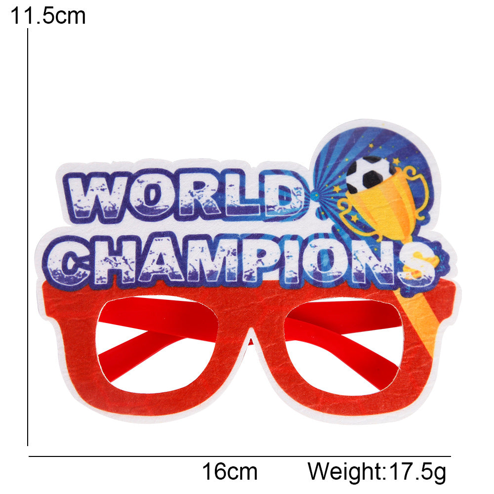 Qatar World Cup Glasses Decorative Photo Props