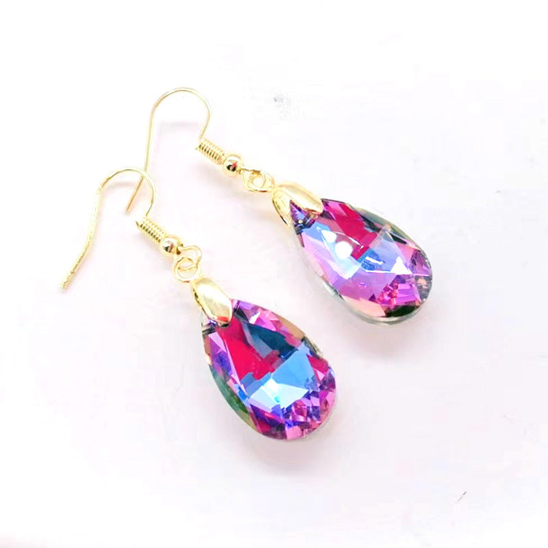 Long Geometric Water Drop Earrings Fashion