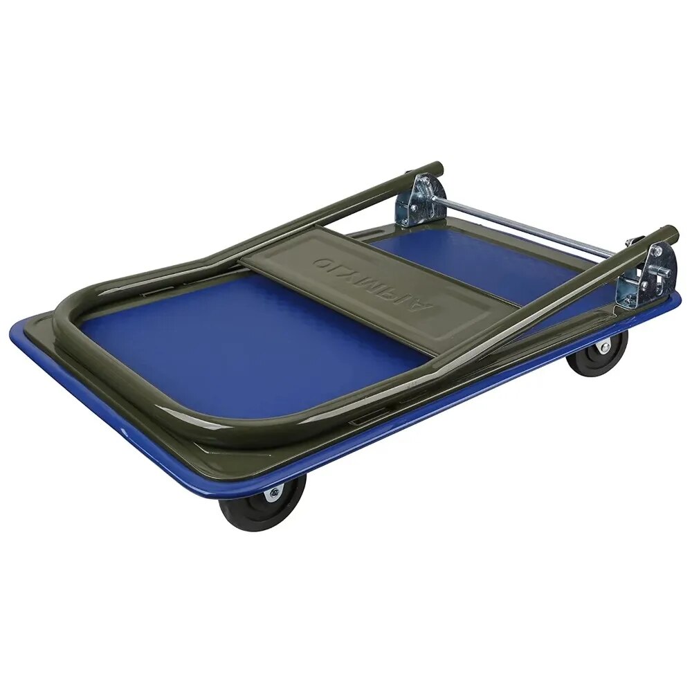 Olympia Tools 300 Pound Capacity Heavy Duty Utility Rolling Cart, Blue/Gray