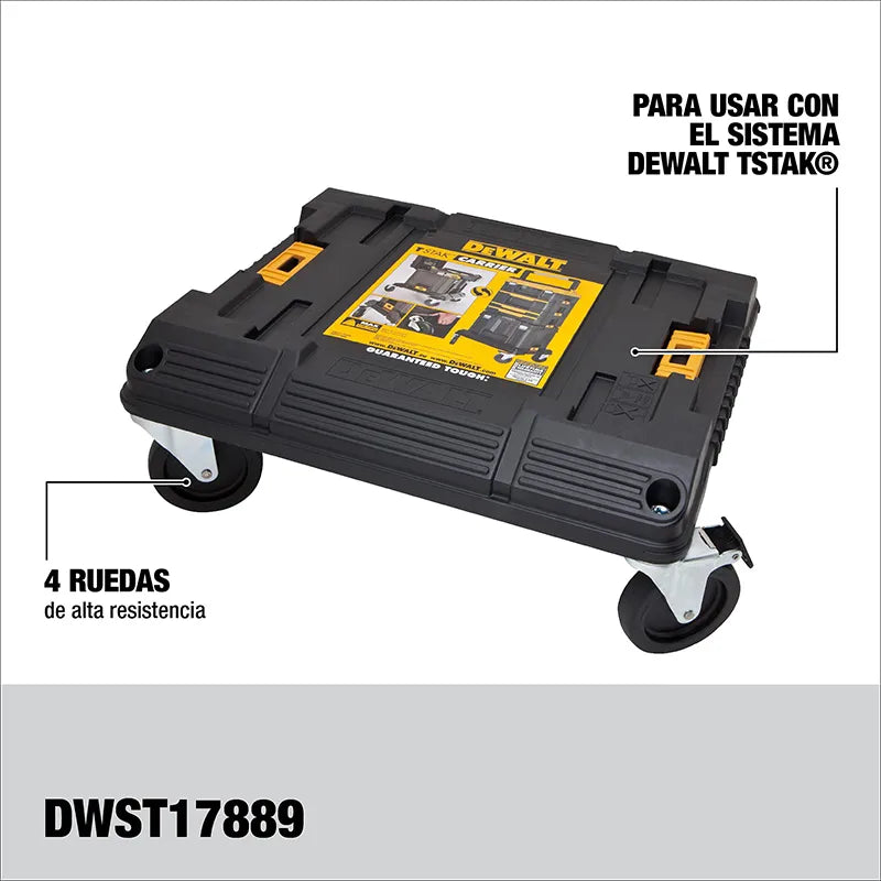 DEWALT DWST17889 TSTAK Tool Storage Organizer Cart Heavy Duty Stacking Pulley Base Pallet Truck