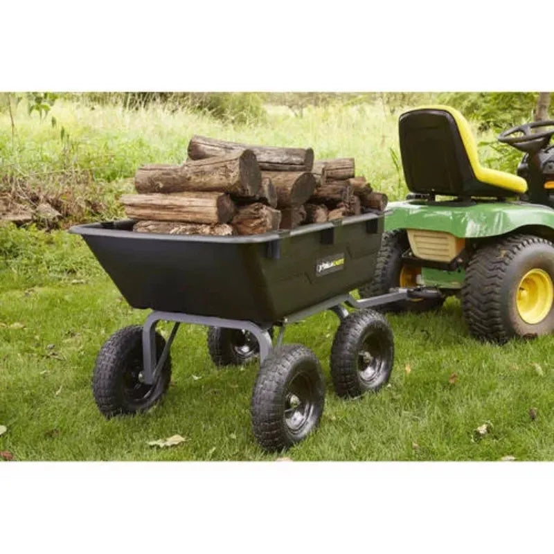 Carts GOR6PS 1200-lb. Heavy-Duty Poly Garden Dump Cart with 13" Tires