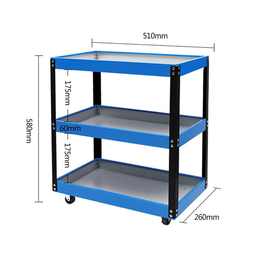 Trolley Tool Box With Wheels Rolling Service Storage Tools Workshop Cabinets Garage Cabinet Organizer Cart Holder Car