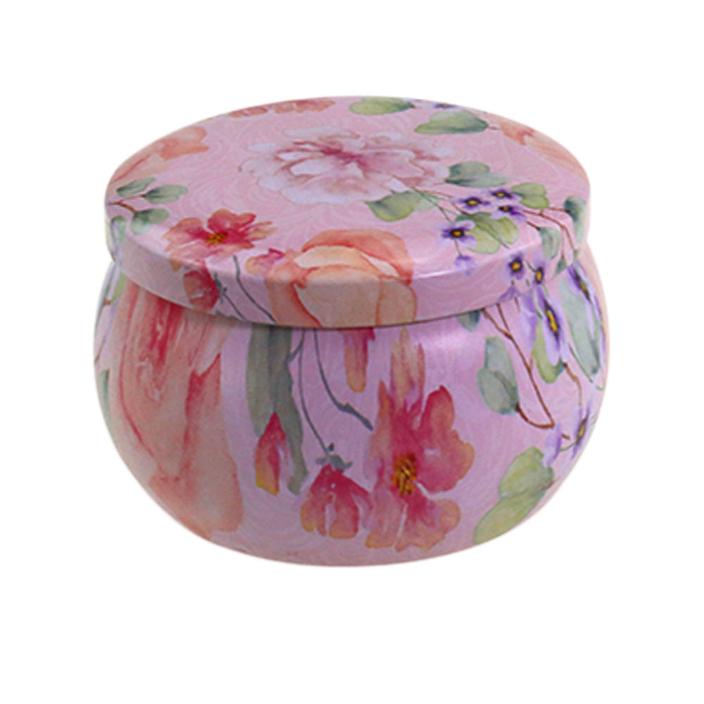 Popular Ethnic Style Aromatherapy Jar Candle Tinplate Wedding Candy Gift Box Round Tea Universal Packaging Box