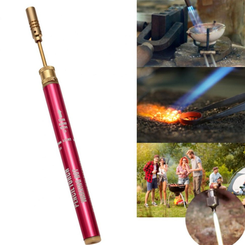 Kitchen Igniter Welding Torch Igniter Flamethrower Cigar Outdoor Barbecue Baking Portable Flamethrower Pen