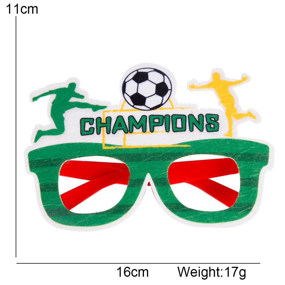 Qatar World Cup Glasses Decorative Photo Props