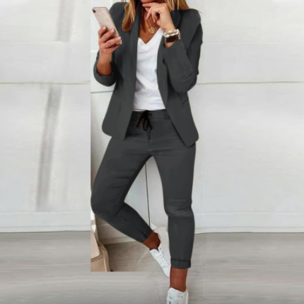 Ladies Fashion OL Suit Trousers Suit