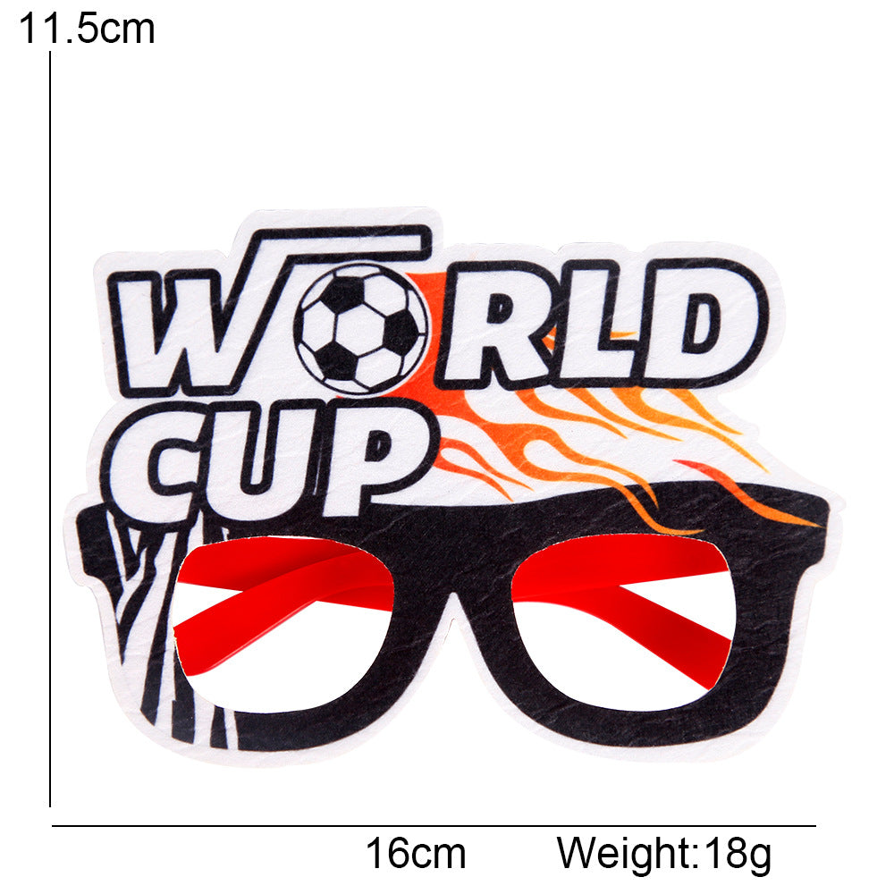 Qatar World Cup Glasses Decorative Photo Props